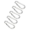 thumbnail image 1 of Spring Snap Hook, 40mm Carabiner Clip  Stainless Steel  For Outdoor For Camping, 1 of 8