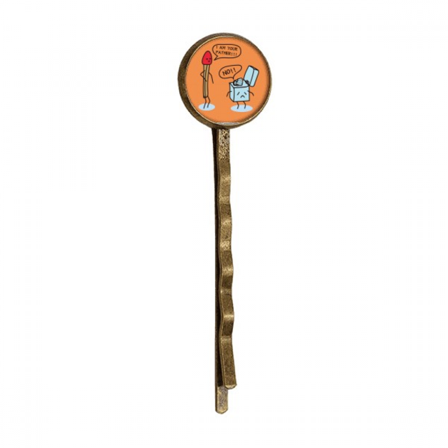 Lighter Match Life Consanguinity Retro Metal Hair Bobby Pin Headwear