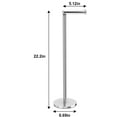 thumbnail image 2 of IZEYNO Toilet Paper Holder Stand, Freestanding Toilet Roll Holder, Stainless Steel Paper Storage for Bathroom, 2 of 5