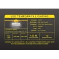 thumbnail image 3 of Legental 100FT LED Temporary Work Light String - 10 Sockets & Bulbs Included, 9W 5000K Daylight, UL Listed, Durable 16-Gauge Wire for Job Sites, Workshops, Warehouses, 3 of 8