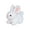 White, variant on SAFEYMOM 6IN Hopping Rabbit Interactive Electronic Pet Plush Bunny Toy with Sounds and Movements Animated Walking Wiggle Ears Twitch Nose Easter Gifts for Easter Birthday