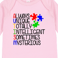thumbnail image 4 of Inktastic Autism Awareness Acronym Boys or Girls Long Sleeve Baby Bodysuit, 4 of 5