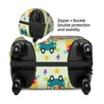 thumbnail image 2 of Honeii Cute Animals driving a car Elastic Luggage Cover, featuring double-sided printing, is the ideal companion for travel, business trips, and daily use(not included suitcase )-Small, 2 of 7