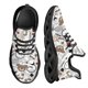 thumbnail image 1 of Zapatos planos de primavera con estampado de oso de enfermera para mujer, zapatillas transpirables verdes con cordones para caminar, 1 of 6