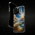 thumbnail image 6 of DistinctInk Hybrid (Acrylic / TPU) Clear Slim Fit Case for Apple iPhone 15 PLUS (6.7" Screen) - "Luke 1:37 Proclaims the Power of God's Infinite Possibilities", 6 of 8