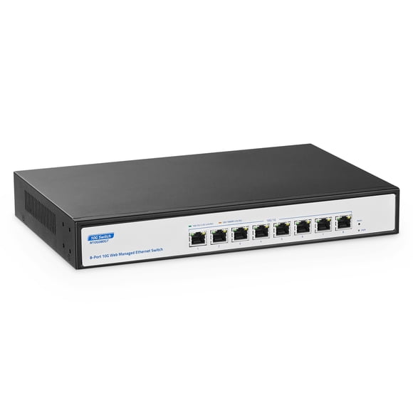 Switch administrado YuLinca de 8 puertos, 10 Gbps, ancho de banda de 160 Gbps