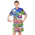 thumbnail image 6 of Boys Kirby Short Sleeve Mesh T-Shirt And Shorts Outfit Set Summer Clothes Set for Kids, 6 of 7