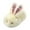 Beige, variant on XIMIN Toddler Slippers Boy Girl Bunny Slippers Plush Rabbit Fuzzy Furry House Slippers Cute Non-Slip Warm Winter Shoes Suitable for Indoor and Outdoor Kids Winter Warm Slippers