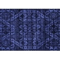 thumbnail image 1 of Ahgly Company Indoor Rectangle Abstract Blue Modern Area Rugs, 2' x 4', 1 of 4