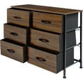 thumbnail image 3 of Comoda Cajonera Mueble 6 Cajones Tela Organizador Metalico Café Claro, 3 of 5