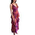 thumbnail image 2 of Erwazi Summer Dresses for Women Sleeveless V Neck A-Line Dress Pleated Trendy Casual Style Outdoor Activities Dresses, 2 of 5
