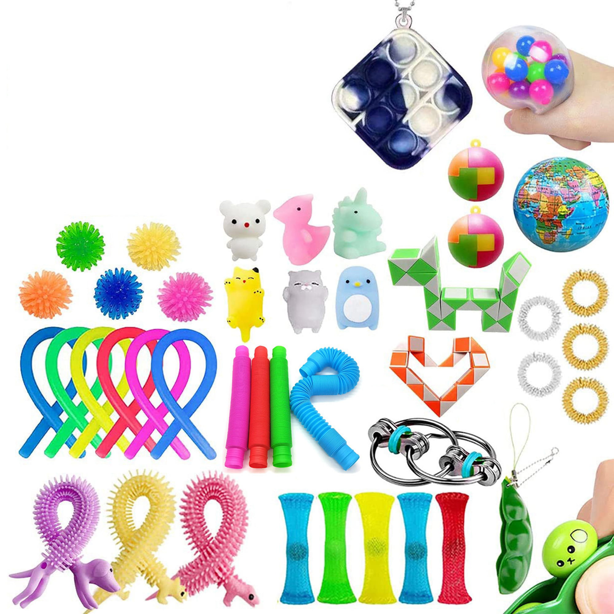 Tik Tok Sensory Poppit Toy Fidget Toy Multicolored 