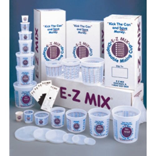 EZ Mix 70004 1/4 Pint Disposable Mixing Cups 400/Box