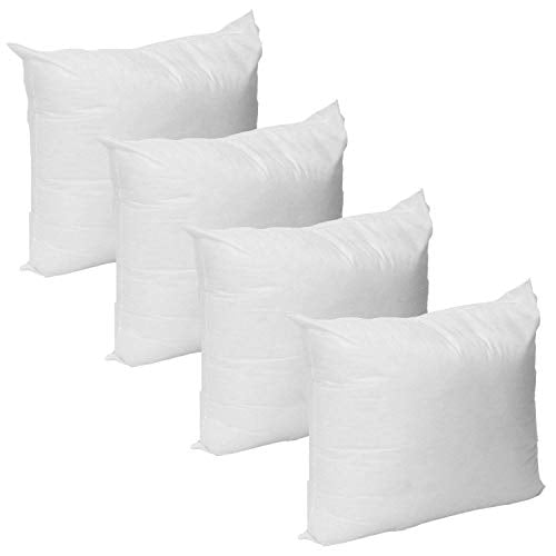 4 Pack 20 L x 20 W IZO All Supply Square Sham Stuffer Hypo-Allergenic Poly Pillow Form Insert