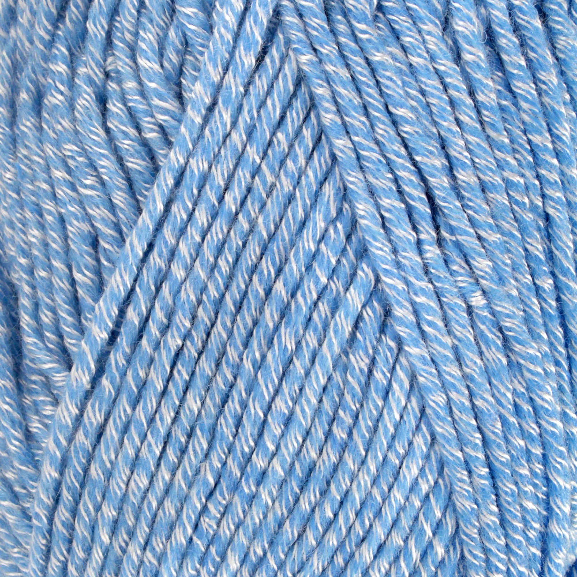 JubileeYarn Soft and Slim Worsted Yarn - Bamboo Wool Blend - Heather Sky - 100g/Skein - 4 Skeins