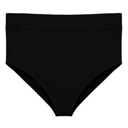 Bigersell Women s Underwear Clearance Womens No Show Underwear Boy Shorts Panty Style P-50 Cotton Boyshort Panties Plus Size Thongs Briefs Mid Waist Women s Bikini Panties Black L