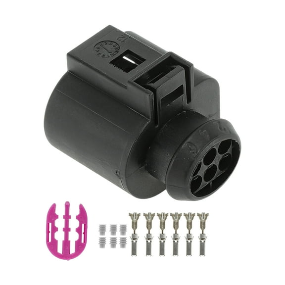 1 Set 6 Pin Throttle Body Connector Plug for Volkswagen Female Adapter Terminal Housing Plug Connector No.1J0973713
