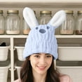 thumbnail image 4 of Fine Fiber Hair Towel for Kids and Girls Quick Drying Bath Cap with Rabbit Ear Design, 4 of 5
