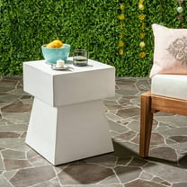 Safavieh Zen Mushroom Outdoor Concrete Accent Table - Ivory