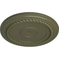 thumbnail image 3 of Ekena Millwork 19 5/8"OD x 1 1/2"P Alexandria Rope Ceiling Medallion (Fits Canopies up to 4 5/8"), Hand-Painted Painted Turtle, 3 of 6