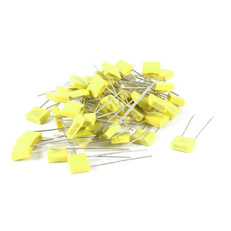 

50 Pcs 100V 0.01uF 10NF 10% Metal Radial Box Type Film Correction Capacitor
