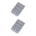 thumbnail image 4 of Correa de extensión Qarigey para sujetador con hebilla 2 ganchos 3 filas gris-plata 2Conjunto, 4 of 6