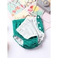 thumbnail image 3 of Nyeemya Toddler Baby Boys Girls Washable Swim Diaper Unisex Solid Color Swimming Trunks Infant Green 70, 3 of 6