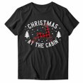 thumbnail image 4 of Gibobby Camisas de Navidad para mujer Navidad Casual Impresión Manga Corta Cuello Redondo Suelta Camiseta Blusa Tops(Negro,CH), 4 of 5