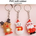 thumbnail image 4 of Keychain Christmas Themed Silicone Christmas keychain Pendant Key Ring Bag Decorative Attachment Alloy Keychain, Type 5, 4 of 9