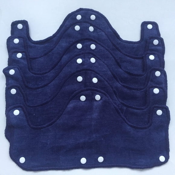 Hard Hat NAEE Big Blue Navy Terry Cotton, paquete de 6 unidades