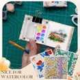 thumbnail image 2 of 3 Piezas de Cuaderno de Bocetos de Acuarela, 20 Hojas de Papel de Dibujo Texturizado, Libro de Acuarela para Artistas, Pintores, Suministros para Principiantes en el Arte, 2 of 6