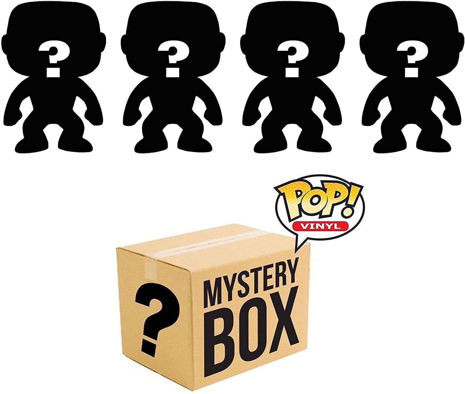 Funko MYSTERY BOX LOT of 4 Funko POP! Vinyl Figures RANDOM