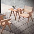 thumbnail image 5 of Natural Accent Chair With Stable Wooden Base For A Modern Bedroom Finish And Wood Comfortable Seating In Living Area, 5 of 5