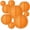 Orange, variant on Firefly Hope Round Paper Lantern Set, 10 Pcs Hanging Decor Lamps, Versatile Decorations for Festivals, Weddings, Parties and Indoor Styling, Orange