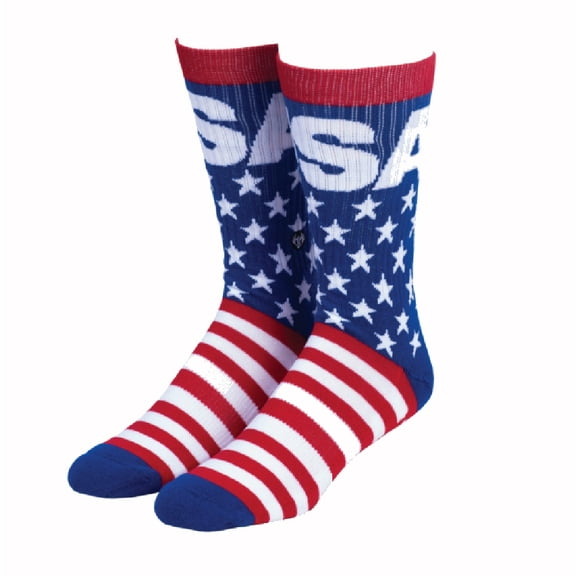 USA Flag Pattern Socks Buck Wear