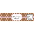 thumbnail image 2 of 100 Kraft Paper and light Pink glitter dots Wedding Anniversary Engagement Party Water Bottle labels Birthday Party Easy to Use Self Stick Labels, 2 of 4