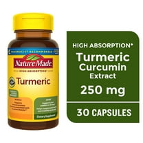 Nature Made High Absorption Turmeric Curcumin Capsules, Joint & Muscle Support, 30 Count