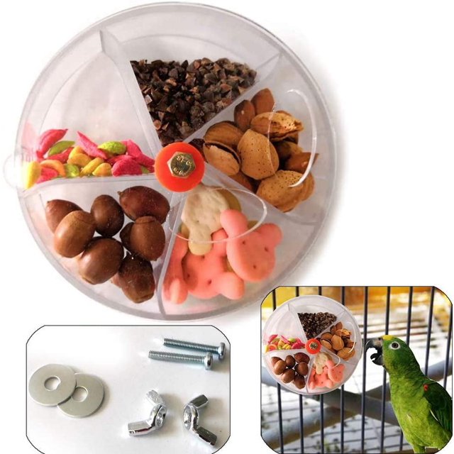 Juguete giratorio para loros, rueda giratoria para pájaros, juguete giratorio para loros, búsqueda de alimentos para pájaros, comedero giratorio creativo para buscar alimentos para pájaros oso de fresa Electrónica