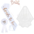 thumbnail image 1 of Kit Para Despedida De Soltera: Diadema, Banda, Velo, Insignia, Accesorios Para La Novia, Última Noche De Celebración, Festejos Prenupciales, Despedida De Soltera, 1 of 9
