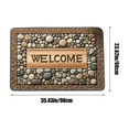 thumbnail image 3 of ​Simulation Vision Non-Slip Door Mat 35.43x23.62 Inch - Super Absorbent Polyester Floor Mat for Bathroom/Entryway, Multi-Color Anti-Fatigue Design, 3 of 6