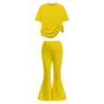 thumbnail image 4 of Tiijoy Big Girls Valentine's Day Short Sleeve T Shirt Flare Pants Outfits, Sizes 7-8, 4 of 4