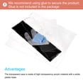 thumbnail image 3 of Uxcell Acrylic Display Case Plastic Box Cube Storage Box Clear Small Assemble Dustproof Showcase 16.1x4.3x14" for Collectibles Items, 3 of 5