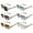 6pcs, variant on Huepoe 6 Pairs Unisex Retro Sunglasses, Square Metal Frame, Tiger Head Decor, Anti-UV PC Lenses, Lightweight for Outdoor/Beach/Travel