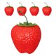 thumbnail image 1 of Luxshiny 5Ud Fresas Artificiales Rojas Para Realistas Y Ligeras Para Centro De, 1 of 8
