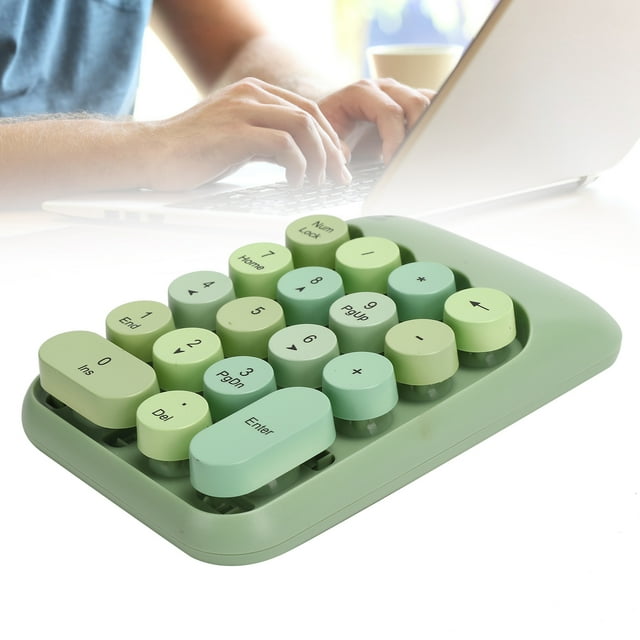 Clavier 2,4 g 18 Touches Sans Fil Mécanique Numérique Accessoire pour Ordinateur de Bureau Notebook