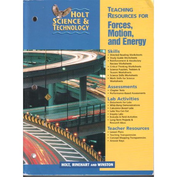 Pre-Owned Holt Science and Technology Teaching Resources for Forces, Motion and Energy