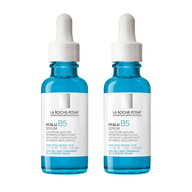 2Pack of 30ml La Roche-Posay Hyalu B5 Pure Hyaluronic Acid Serum for Face, Vitamin B5 + Hyaluronic Acid + Madecassoside