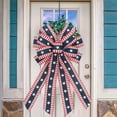 thumbnail image 4 of Hwkond Party Supplies & Decor American Flag Star And Stripe Ribbon Bow Independence Day Gifts Home Decoration Front Bow Patriotic Decorative Supplies on Clearance, 4 of 8
