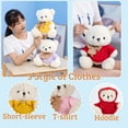 thumbnail image 3 of Customized Gifts for Women/ Men Teddy Bear with Custom Photo Text, Personalized Teddy Bear for Family/ Friends, Impressive Gifts for Christmas Valentines Day Birthday, 8 inch-Photo Text, 3 of 6