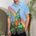 thumbnail image 1 of toraway Chemises pour Hommes Mode Décontractée Jour de la Saint-Patrick Impression Numérique 3D Poche Col Simple Manches Courtes TTG, 1 of 3